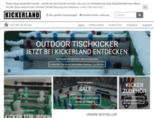 Tablet Screenshot of kickerland.de